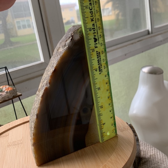 CRYSTAL banded agate bookend #1 - Picture 9 of 11